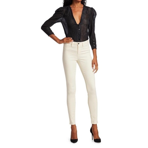 NWT |‎ L'AGENCE Kimberly Puffy Sleeve Blouse - Picture 9 of 9